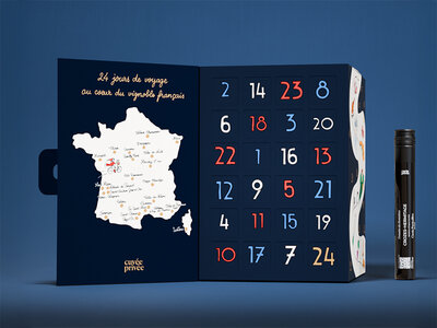 Coffret Calendrier de l'Avent : 24 vins de France