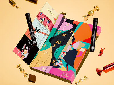 Coffret Calendrier de l'Avent : 12 vins et 12 chocolats