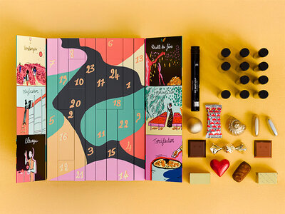 Calendrier de l'Avent : 12 vins et 12 chocolats