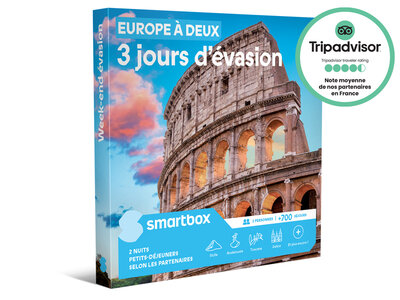 Coffret cadeau Europe à deux Week-end évasion