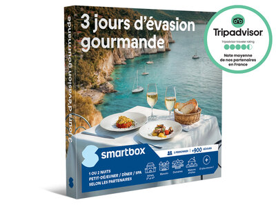 Coffret cadeau 3 jours d'évasion gourmande