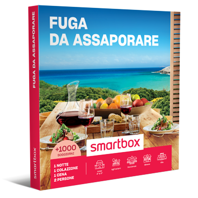 Smartbox Fuga E Relax - Regalo 1 Notte Con Colazione + Momento Benessere Per 2 Persone, Validità 39 Mesi