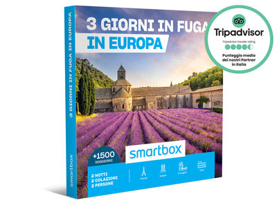 Cofanetto regalo 3 giorni in fuga in Europa