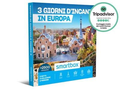Cofanetto regalo 3 giorni d'incanto in Europa