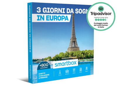 Cofanetto regalo 3 giorni da sogno in Europa