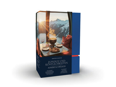 Geschenkbox Fondue und Köstlichkeiten