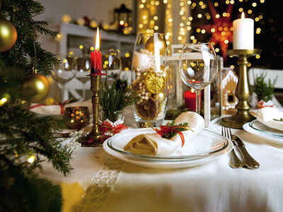 Coffret cadeau Coffret cadeau de Noël : 1 dîner avec boisson pour 2