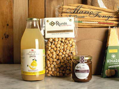 Cofanetto Sapori piemontesi a domicilio: 1 box di prodotti tipici accuratamente selezionati