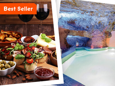 Cofanetto regalo Piccoli piaceri per 2: 1 aperitivo o degustazione e accesso Spa