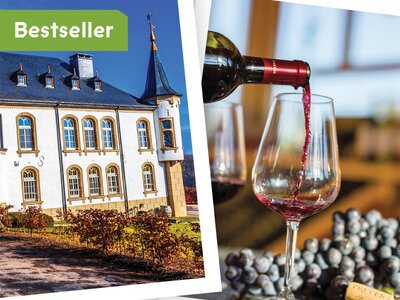 Coffret cadeau Nuit unique avec dégustation de vins dans un château ou un manoir