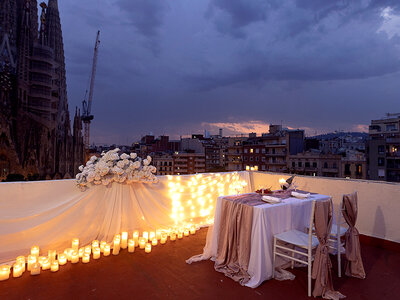 Caja Velada mágica en pareja con Unique Moments y vistas a la Sagrada Família
