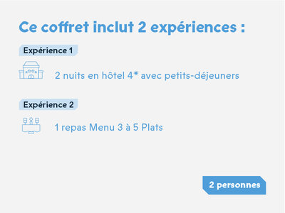 Coffret Séjour d'exception en hôtel 4* avec dîner raffiné