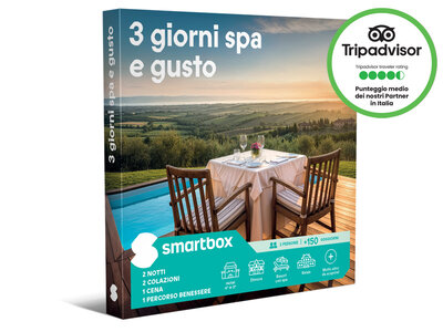 Cofanetto regalo 3 giorni spa e gusto
