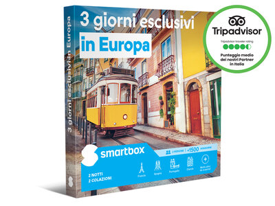 Cofanetto regalo 3 giorni esclusivi in Europa