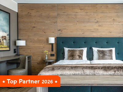 Coffret cadeau Pause luxueuse lors d'1 nuit avec souper 3 plats en hôtel 4* à Davos