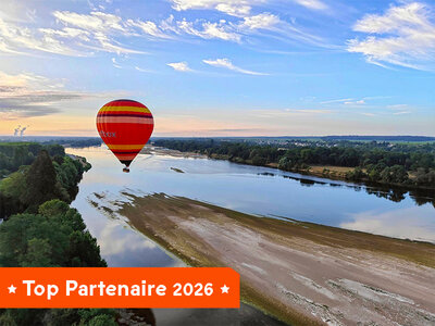 Coffret cadeau Vol en montgolfière au-dessus de Saumur le matin en semaine