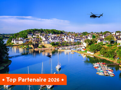 Coffret cadeau Vol en hélicoptère de 20 min pour 2 personnes au-dessus de Vannes