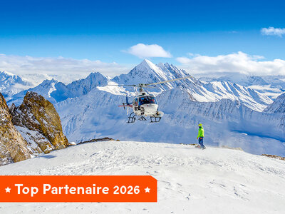 Coffret cadeau Vol en hélicoptère de 15 min pour 2 personnes au-dessus du Mont-Blanc