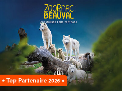 Coffret cadeau Billets pour le ZooParc de Beauval 2026 : 1 entrée adulte et 2 entrées enfant pour 1 journée