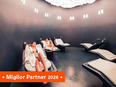 Cofanetto regalo 1 ingresso serale alle Terme di Chianciano con un tagliere e vino per 2