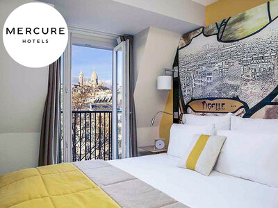 Coffret cadeau Séjour de 2 jours en hôtel 4* avec champagne et vue sur le Sacré-Cœur de Montmartre à Paris