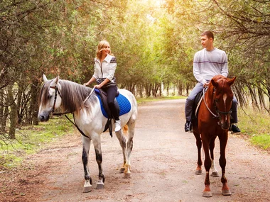 Ruta a caballo de 30 min o más de duración