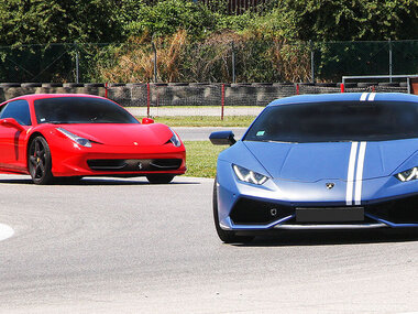 Session de pilotage de 2 voitures luxueuses lors de 3 tours sur circuit