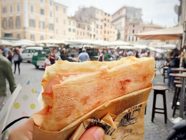 Mica pizza e fichi: street food tour di Roma per 2 persone