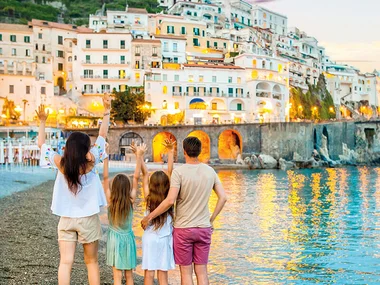 Vacaciones en Italia en familia