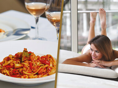 Parentesi romantica di coppia: 1 giornata alle terme e 1 raffinata cena per 2