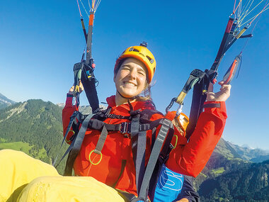 Lezione di prova di parapendio: 1 corso di 4 ore per principianti nel Canton Lucerna