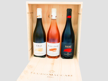 Dalla Sicilia a casa tua: box degustazione La Freschezza di Feudo Maccari con 3 vini DOC