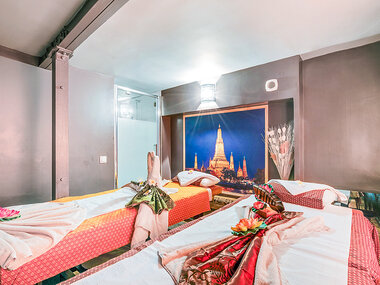 Parenthèse relaxante de 2h30 en duo avec massage d'1h, gommage, sauna et hammam