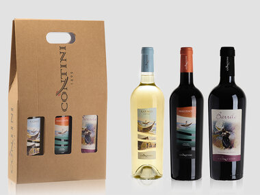 Sapori sardi a domicilio: una selezione di 3 pregiati vini in 1 elegante confezione