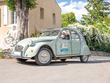 Promenade de 4h en 2 CV sur le thème de l’huile d’olive avec dégustation