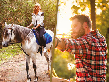 Plan de aventura: ruta a caballo y tiro con arco para 2 personas