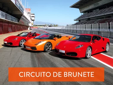 Conducción de Ferrari F430 F1 y Lamborghini Gallardo en el circuito de Brunete