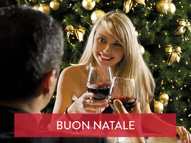 Natale da buongustai: 1 romantica cena con vino per 2 persone