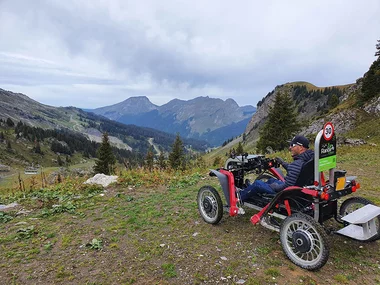 Session en Swincar monoplace dans le canton du Valais