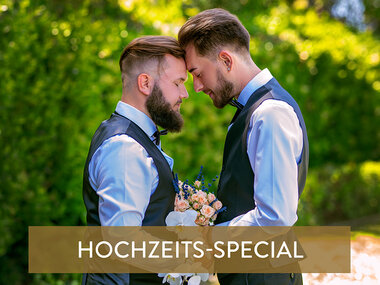 1 Übernachtung mit Gourmet-Dinner in einem 4*-Hotel für ein LGBT-Brautpaar