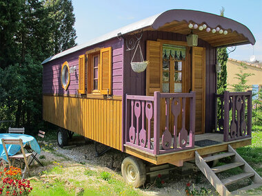 4 jours en roulotte en famille près de Valence