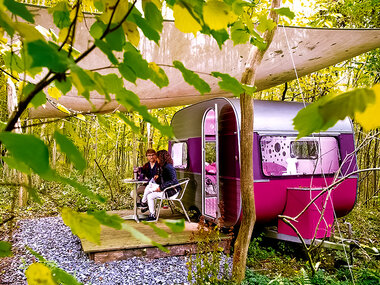 Séjour insolite de 2 jours en caravane romantique près de Compiègne