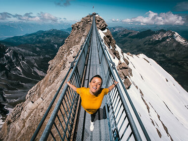 Hin- und Rückfahrticket in der Seilbahn für den Glacier 3000