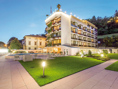 1 notte con cena all'Hotel Delfino Lugano 3* vicino al Lago di Lugano