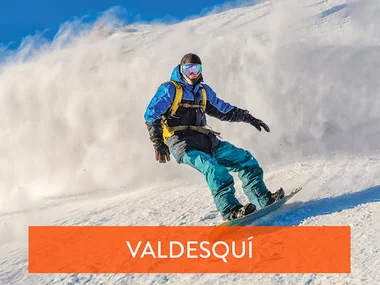 Curso de snowboard y alquiler de material para 2 con Skicenter Valdesquí