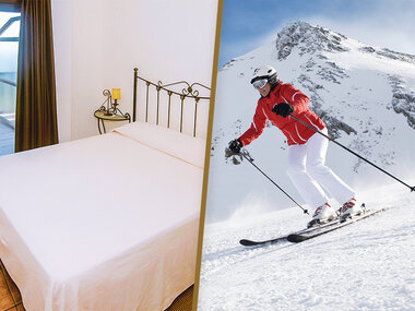 Plan de invierno: 1 noche con desayuno y curso de esquí en Baqueira con material incluido