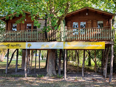 3 jours en cabane perchée en famille dans un camping près de Saintes