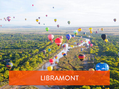 Vol en montgolfière au-dessus de Libramont avec champagne pour 2