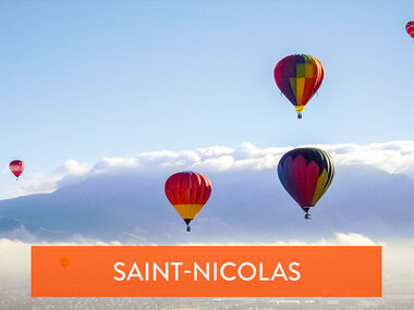 Vol en montgolfière à Saint-Nicolas avec champagne pour 2