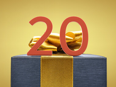 Grattis på din 20:e födelsedag!